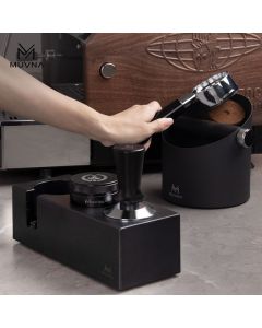 MUVNA - Tamper & Portafilter Base - Black ABS - 58mm