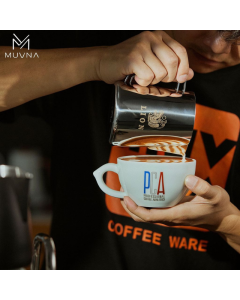 MUVNA - DBW Dubble Handle - Latte Pitcher - Polished Steel 600ml