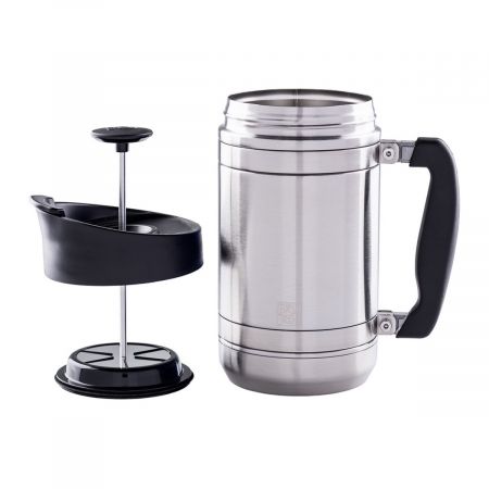 Planetary Design BaseCamp French Press Brushed Steel